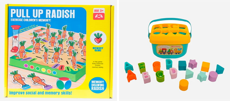 Pull-up radish Memory Game, Memory Game, Toy Kingdom, SM Toy Store, The SM Store, Toy Store, Toy Stores, Milestone Shape Sorter
