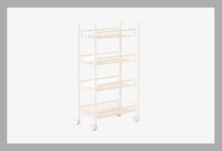 The SM Store, Shop SM, SM, SM Supermalls, Nest 4-Tier Trolley with Wheels, 4-Tier Trolley with Wheels, Trolley, white trolley, white trolley with wheels