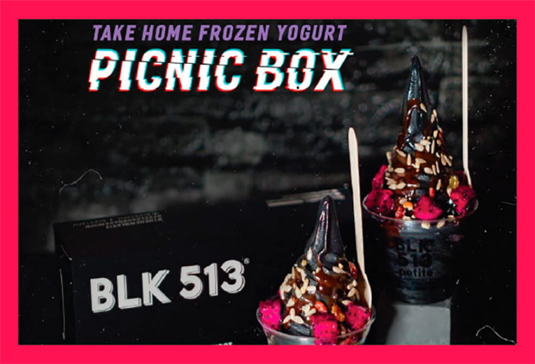 restaurants, Dine, eat and drink, SM Mall Branches, Ice Cream Shop, Ice Cream Shops, restaurants at SM, Home Frozen Yogurt Picnic Box, BLK 513, Charcoal Frozen Yogurt