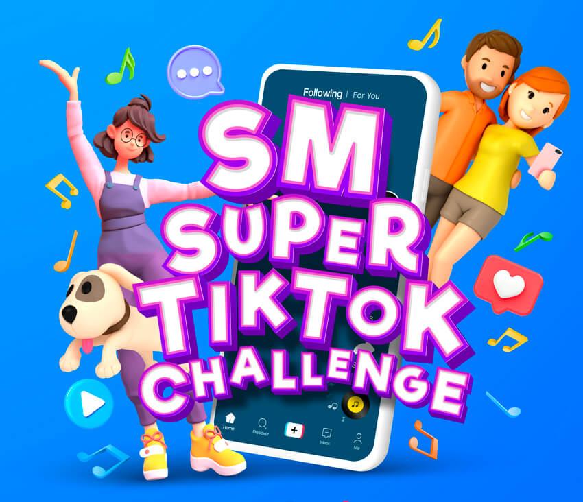 Join the SM Super TitTok Challenge and get a chance to win P100,000 shopping money