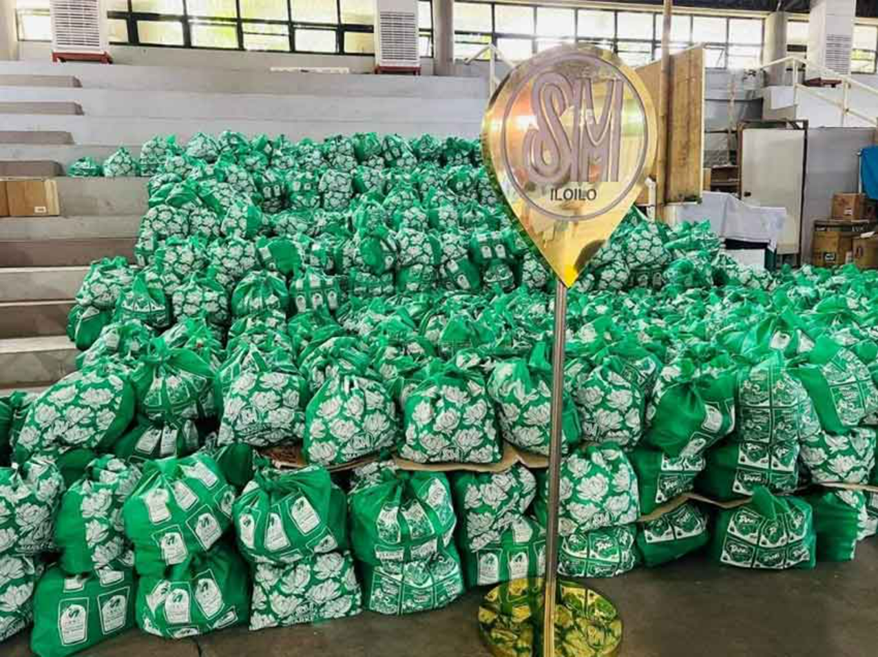 SM City Iloilo as a center for relief goods distribution for the families affected by the typhoon Odette