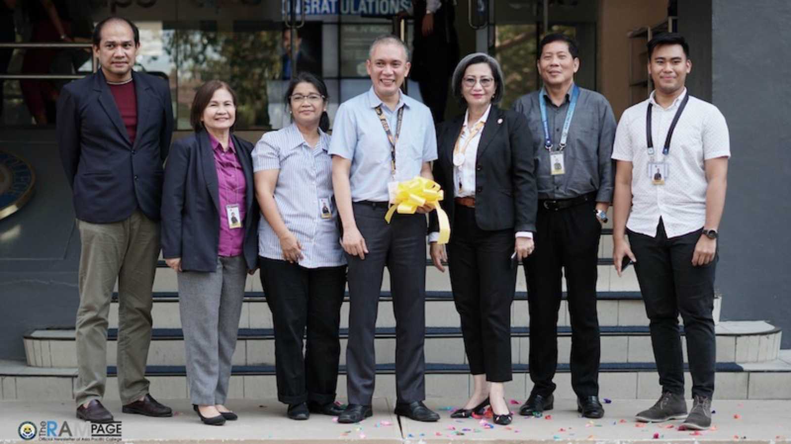 Osler Aquino, SoM Faculty; Myrna T. Belen, SoM; Angelita Salting, SoM Faculty; Manuel Magbuhat, Executive Director of SoM; Teresita Medado, APC President; Roy R. Avecilla, SoM Faculty; Kenneth C. Rafanan II, SoM Fest 2019 Chairperson | SM Supermalls