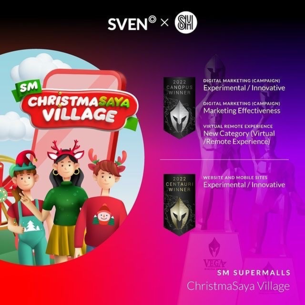 SM Supermalls’ Christmas Mall-tiverse Wins at the 2022 Vega Digital Awards