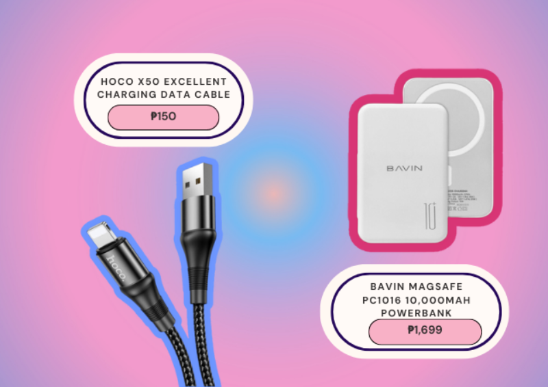 10 Essential Tips for Attending Your First Concert: Bavin Magsafe PC1016 10,000mAh Powerbank and Hoco X50 Excellent Charging Data Cable from SM Cyberzone | SM Supermalls