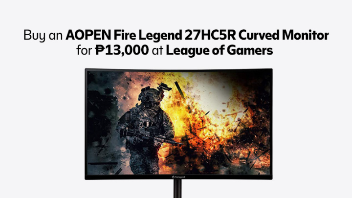 Super Sulit Gadget Deals at Cyberzone: Get AOPEN Fire Legend 27HC5R Curved Monitor for only P13,000 at League of Gamers, SM North EDSA | SM Supermalls