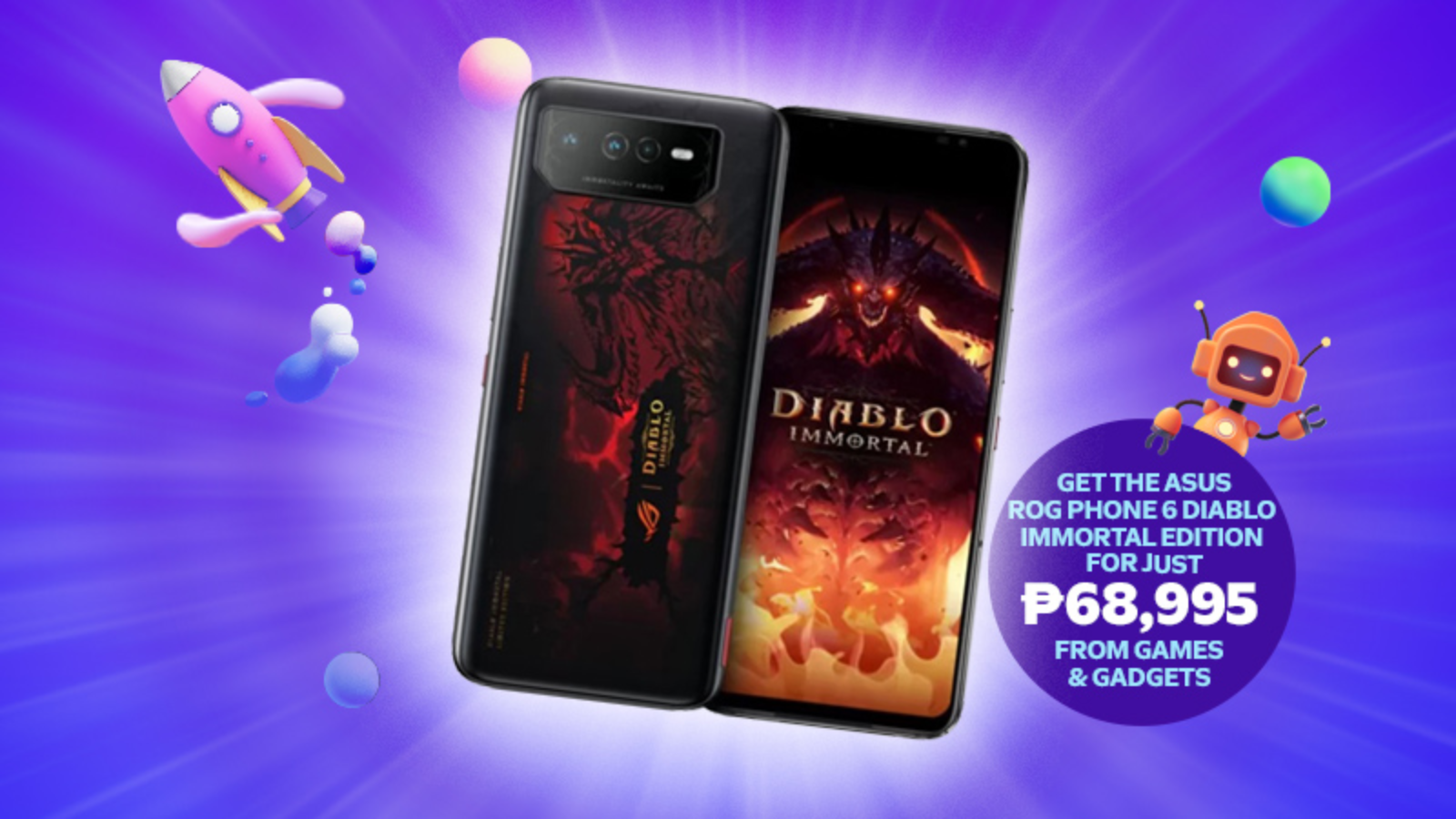 Great Gadget Finds this SM Cyber Month: ASUS ROG Phone 6 Diablo Immortal Edition at Games & Gadgets | SM Supermalls