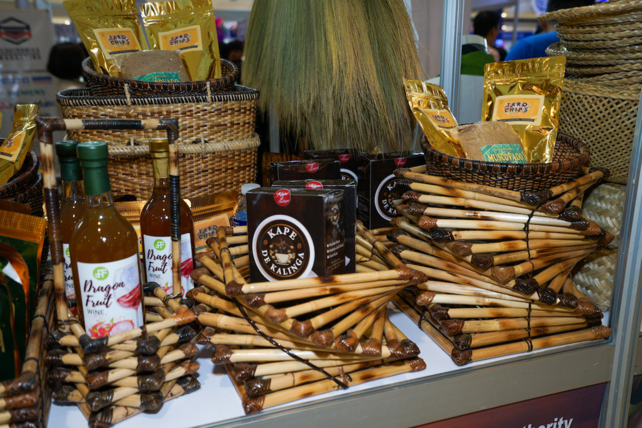 Kalinga coffee, taro chips, dragon fruit wine, and other products from the Cordillera Administrative Region at the TESDA trade fair | SM Supermalls