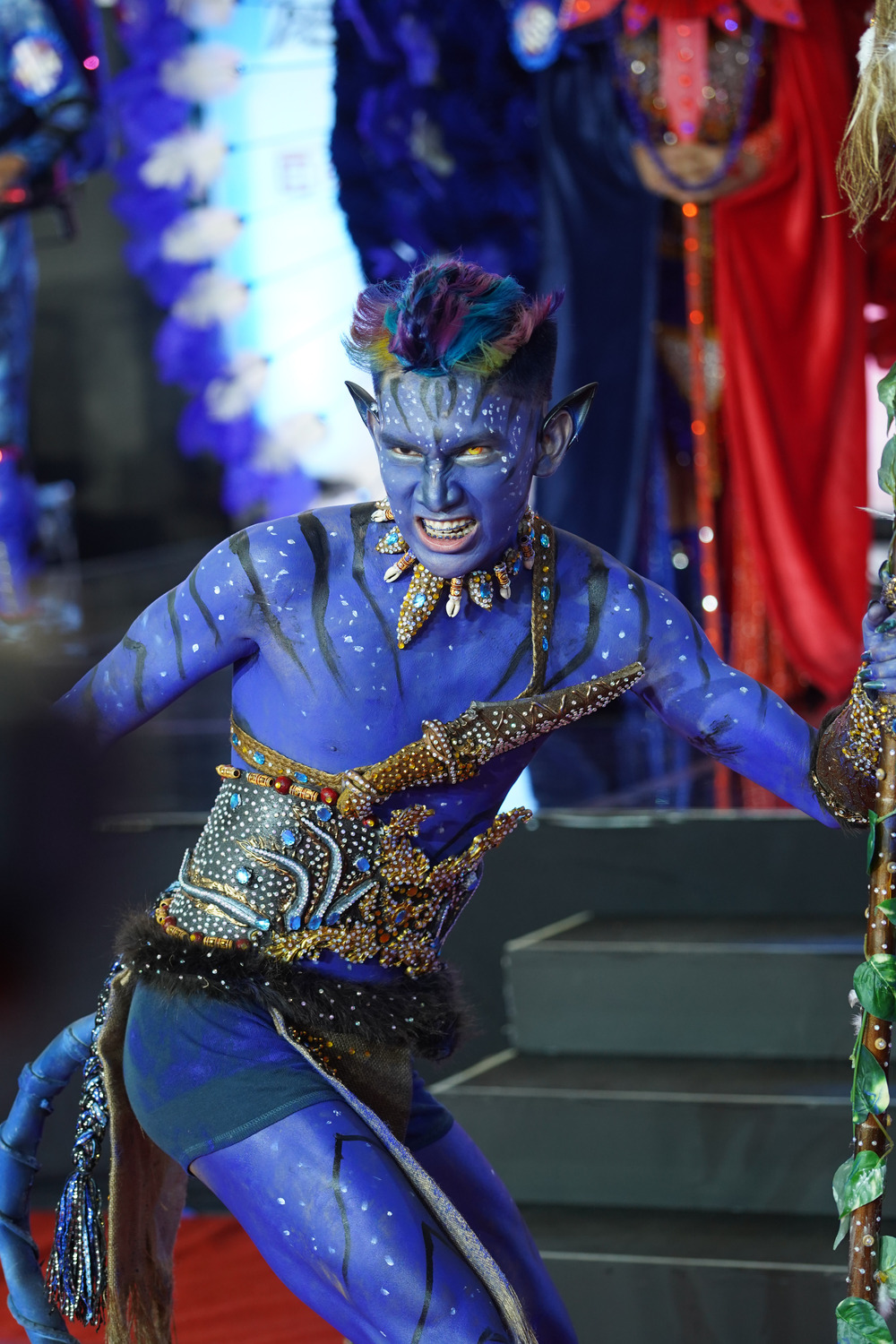 5_Unisex_Hair_Styling_Competition_Champion_Patrick_Gammads_model_wears_an_Avatar_inspired_look