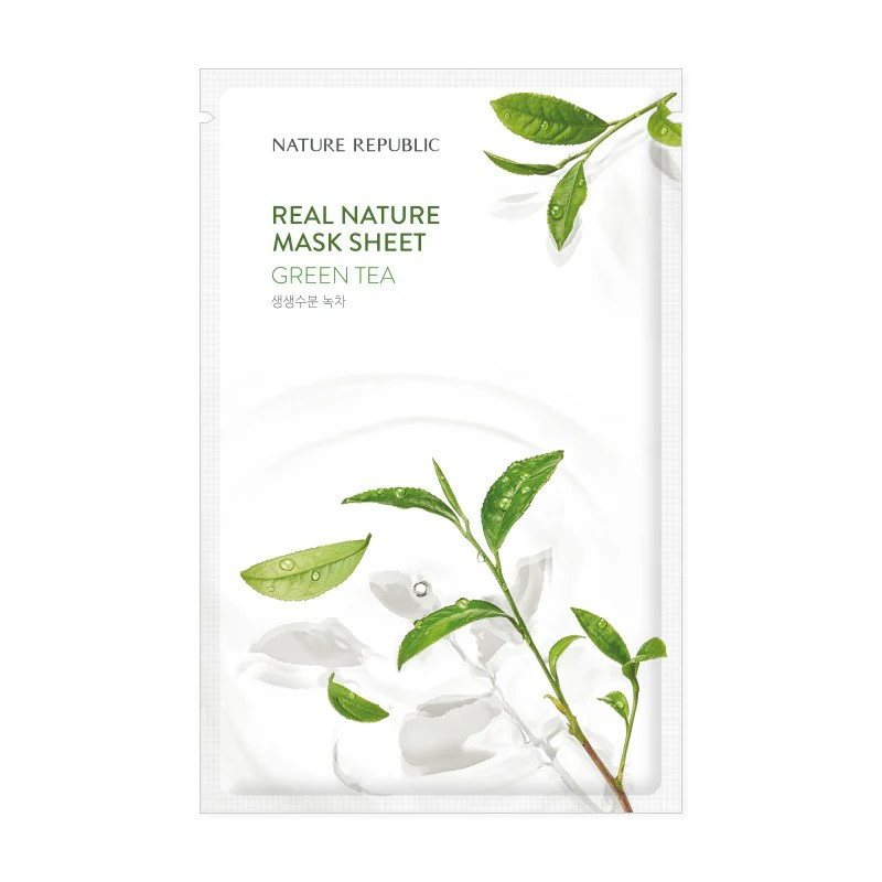 Real_Natural_Green_Tea_Sheet_Mask_PHP_60_per_sheet_at_Nature_Republic
